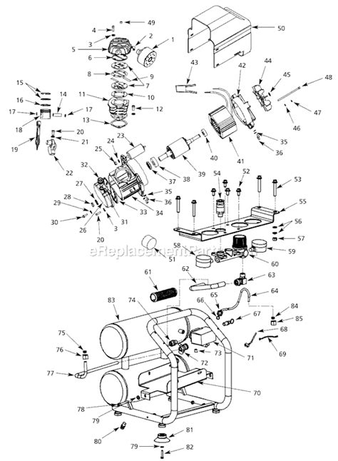 Campbell Hausfeld Oil Lubricated Air Compressor Hl Ereplacementparts Com