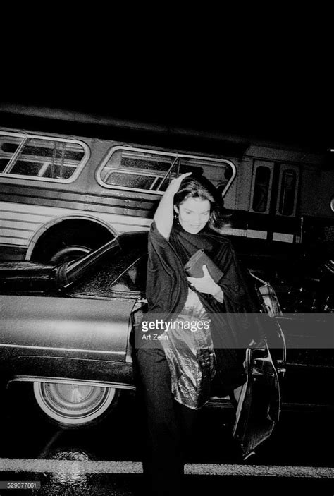 Jacqueline Kennedy Onassis Getting Out Of A Limousine Circa 1970 New
