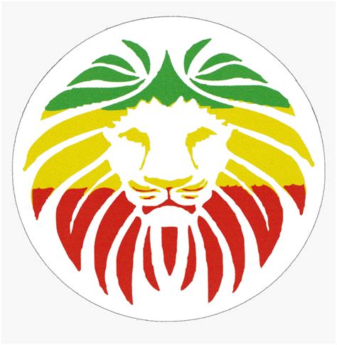 Rasta Lion Face Lion Stencil Art Hd Png Download Kindpng