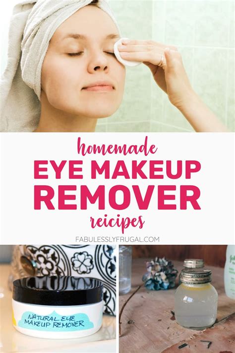 5 Easy Diy Eye Makeup Remover Recipes Fabulessly Frugal Makeup