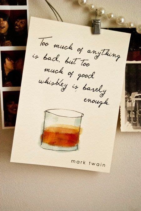 Barack obama's birthday celebrations continued for a third day on sunday, with the former bulleit bourbon whiskey was on offer for guests, carefully positioned on top of some vintage books. Whiskey Business | Whiskey quotes, Mark twain quotes, Quotes