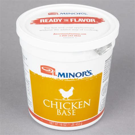 What is the difference between chicken stock and chicken base? Minor's Chicken Base 1 lb. Tub