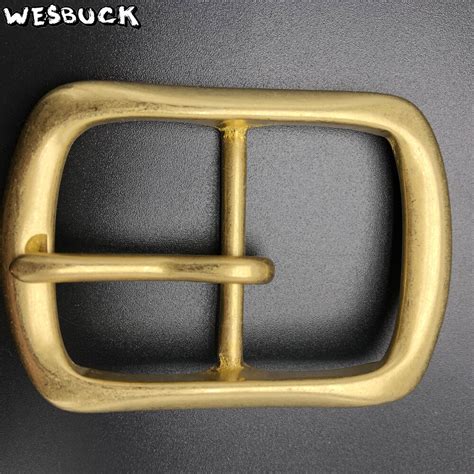 Wesbuck Brand Fashion Men Solid Brass Belt Buckle With Metal Cowboy