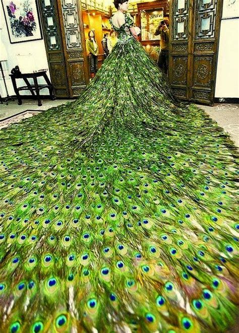 Cant Be More Beautiful In 2020 Wedding Dress With Feathers Peacock