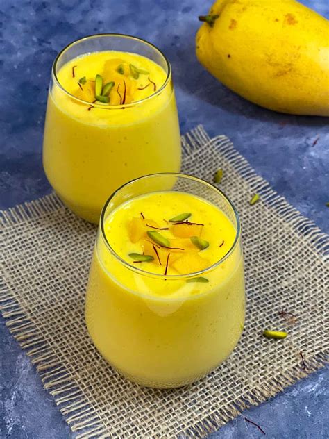 mango lassi recipe with kesar pulp