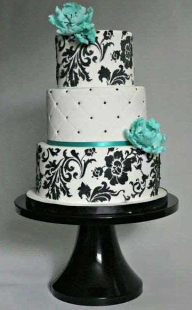 Elegant Tiffany Blue Wedding Cake Ideas Cake Cake Decorating