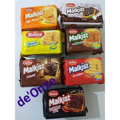 Jual Roma Malkist Crackers Cream Crackers Malkist Abon Cokelat Cokelat