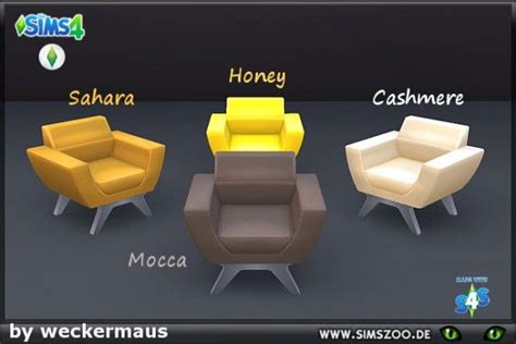 Blackys Sims 4 Zoo Autumn Trend Redstone Armchair By Weckermaus • Sims
