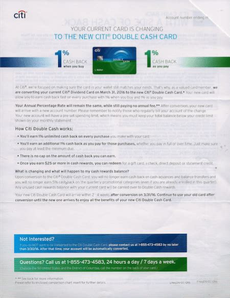 You will likely be looking to activate your card and manage it online, naturally. Citi Converting Dividend Cards to Double Cash in March - Doctor Of Credit