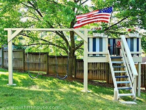 35 Swing Set Plans Ideas With Images Swing Set Diy Swing Set