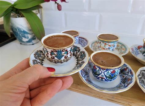Turkish Coffee Set Espresso Cups Arabic Coffee Cups Etsy