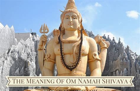 Shiva here means the supreme reality or the true inner self. in fact, om namah shivaya is a very ancient hindu mantra. The Meaning Of Om Namah Shivaya
