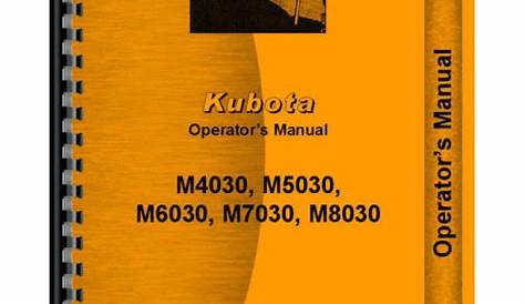 Kubota Tractor Operators Manual (KU-O-M4030+)