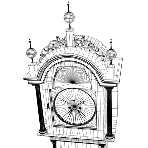 3d grand father s clock