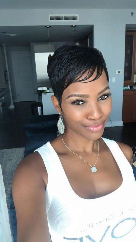 Pixie Hairstyle With Bangs Best Short Pixie Hairstyles For Black Women