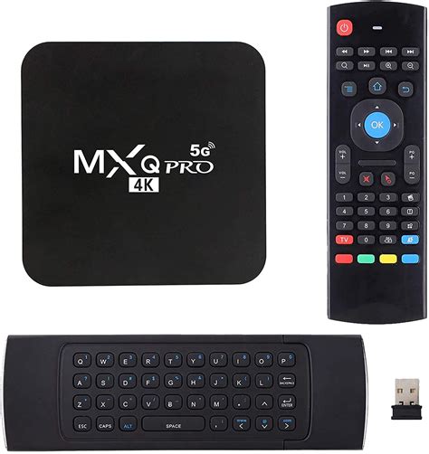 Mxq Pro 4k Tv Box With Rgb Wireless Keyboard Media Player Android