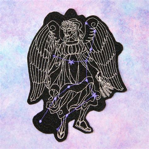 Virgo The Maiden Constellation Iron On Embroidery Patch Etsy