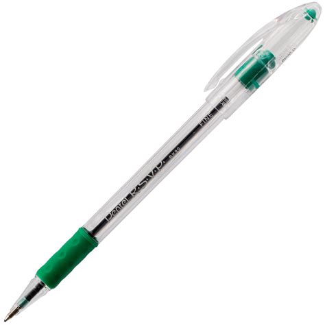 Pentel Rsvp Ballpoint Pen 07mm Fine Line Green Ink
