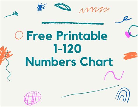 Free Printable 1 120 Number Chart Pdf With Missing Numbers And Blank