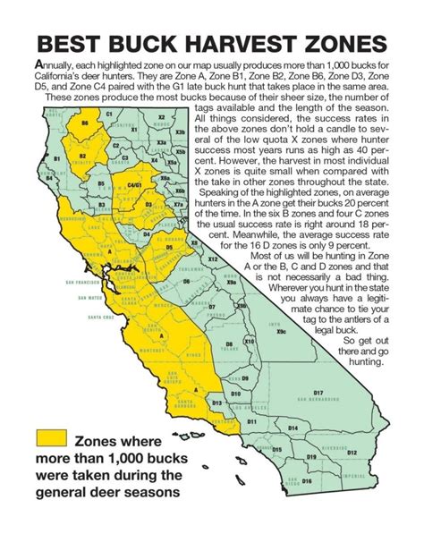 California Hunting Zone Map Afputra In California Zone Map For