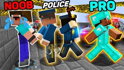 Minecraft Noob Vs Pro What Were Arrested For Noob And Pro Challenge