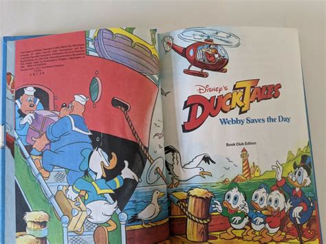 1989 Book Disneys Duck Tales Webby Saves The Day Ebay
