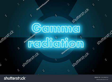 Gamma Radiation Decay Radioactivity Symbol Stock Illustration