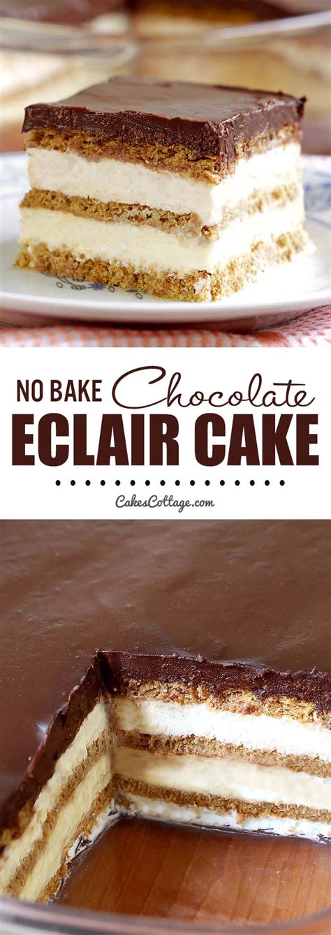 Paula deen's chocolate eclair cake | food.com. No Bake Chocolate Eclair Icebox Cake - Cakescottage