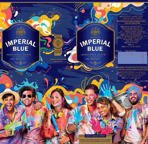 Imperial Blue Holi Festive Pack Retail Posm Design On Behance