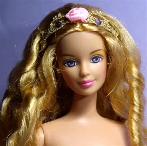 Barbie Doll Nude Long Spiral Ringlet Blonde Hair Blue Eyes Tnt Click Knees New 16 99 Picclick