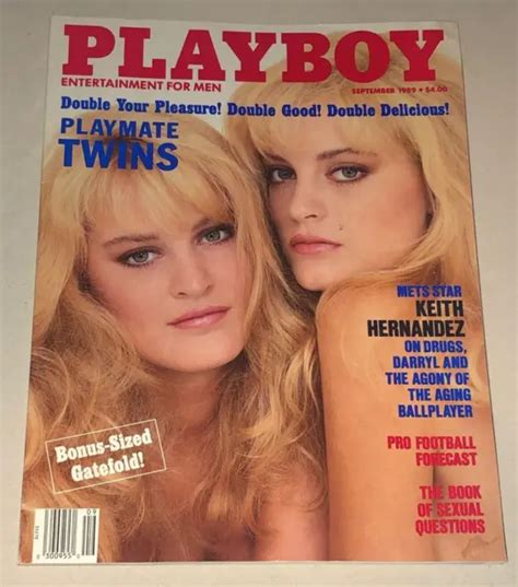 Playboy Magazine September Karin Mirjam Von Breeschooten Playmate Twins Picclick