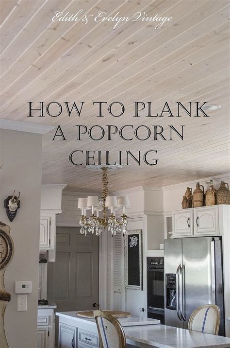 To see how we transformed our dining room up until the point of installing our beadboard ceiling, click here. How to Get Rid of a Popcorn Ceiling | POPSUGAR Home