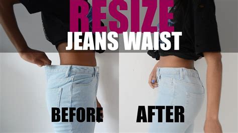 Diy Life Hack How To Resize Jeans Waist Elastic Method Jeans Hacks