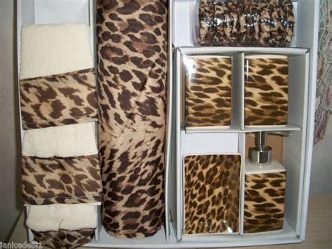 Well you're in luck, because here they come. Leopard accessories for the bathroom | Leopard bathroom ...