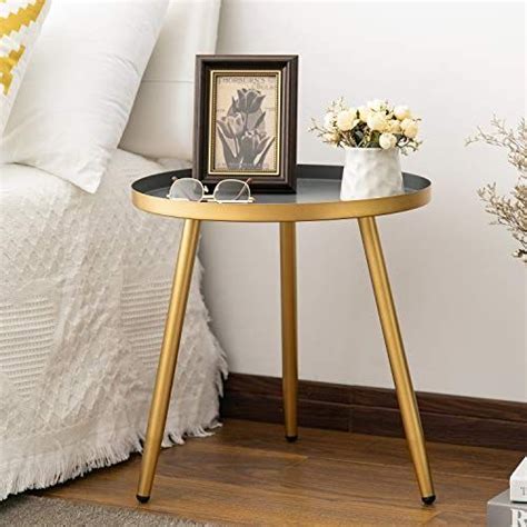 Shop accent tables at ethan allen. Round Side Table, Metal End Table, Nightstand/Small Tables for Living Room, Accent Tables, Side ...