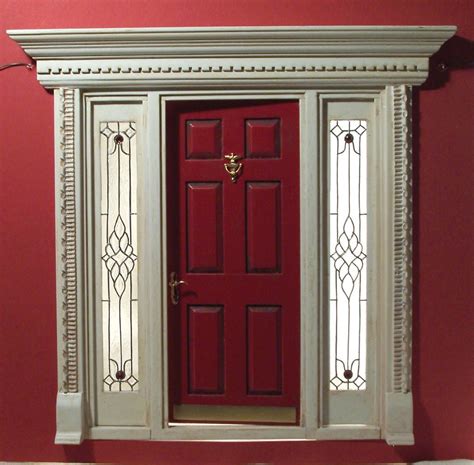 Red Door With 2 Sidelights 1060×1040 Painted Front Doors