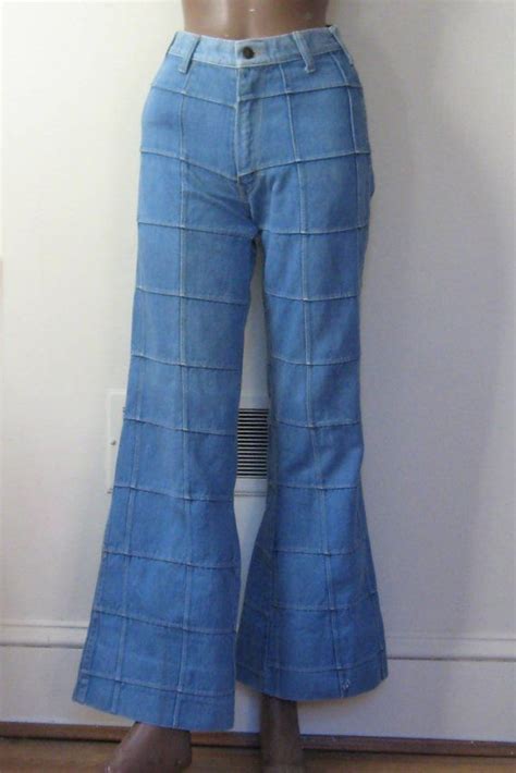 70s Patchwork Bellbottom Flares Vintage Brittania Jeans