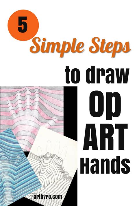 Draw Op Art Hands In 5 Simple Steps Easy Drawings For Beginners Learn