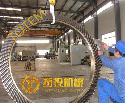 Large Bevel Gears Giant Bevel Pinion Big Modulus Gears For Mining