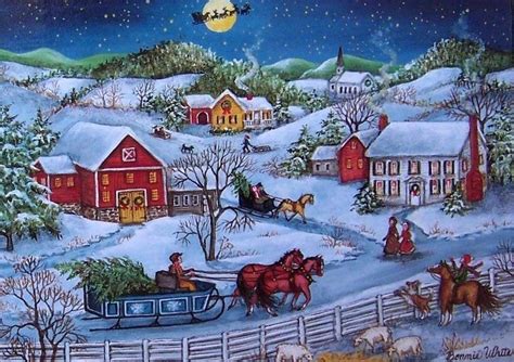 See Santa Christmas Art Christmas Paintings Christmas Scenes