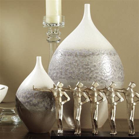 Rises Ivorygray Ceramic Table Vase Jar Table Vases