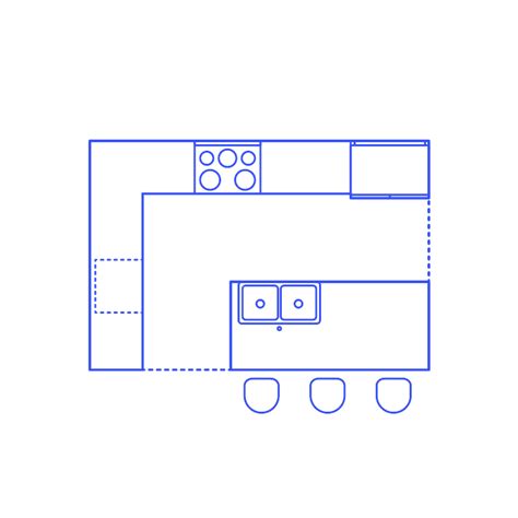 Here presented 23+ kitchen layout drawing images for free to download, print or share. L-Shape Island Rectangle Kitchens Dimensions & Drawings ...