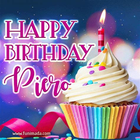 Happy Birthday Piero Lovely Animated  — Download On