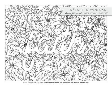 Faith Coloring Pages For Adults Wickedgoodcause