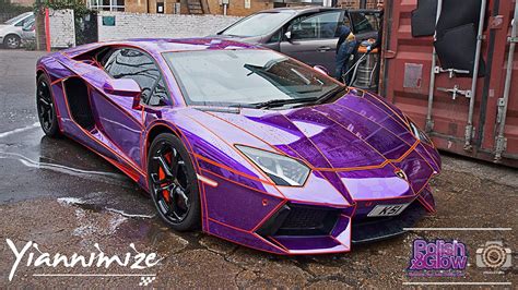 Lamborghini Aventador Chrome Purple Wrapped By Yiannimize Lamborghini