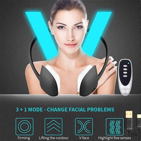 facial lifter ems microcurrent massage facial instrument v shaped double face lift chin