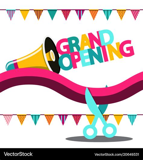 Grand Opening Banner Royalty Free Vector Image