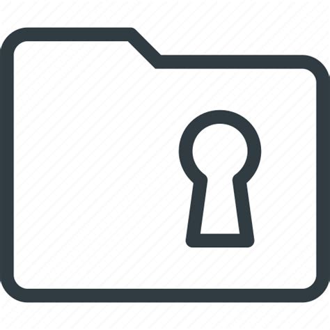 Folder Lock Protect Protection Security Icon