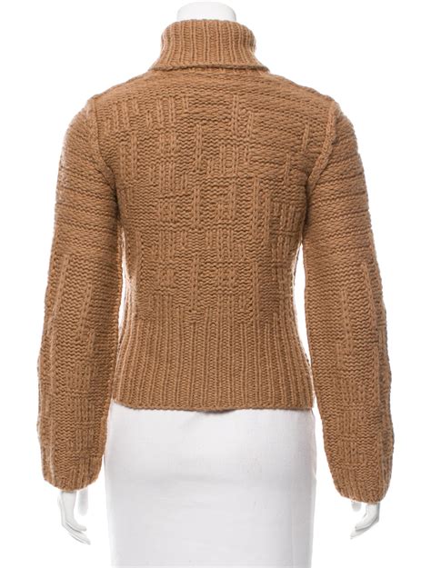 Calvin Klein Collection Camel Turtleneck Sweater Clothing Cal26018