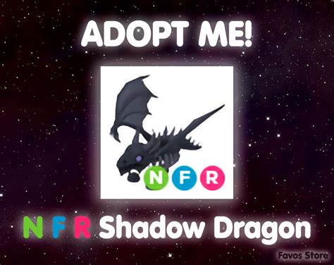 Nfr Shadow Dragon Neon Fly Ride Adopt Me Roblox Pet Etsy